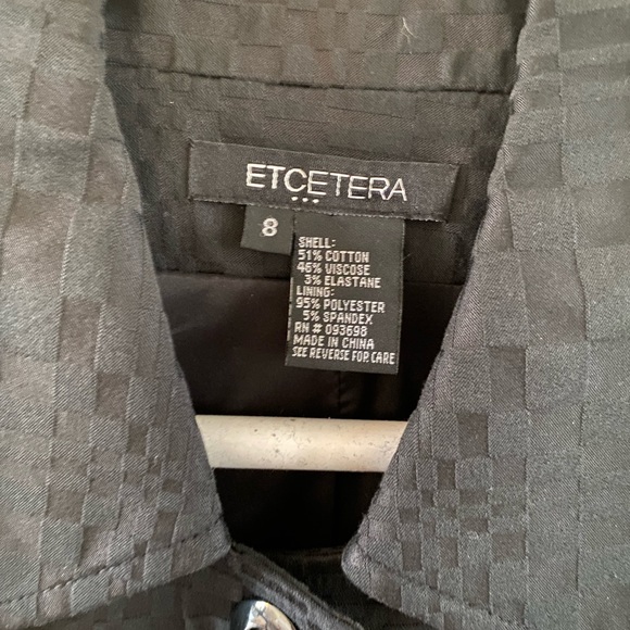 Etcetera Black jacket size 8 - Picture 4 of 4